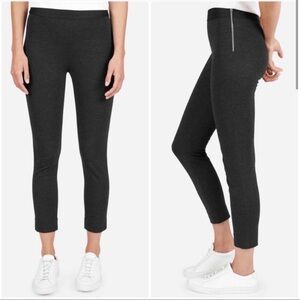 EVERLANE Ponte Knit Side Zip Leggings Gray Size Small
